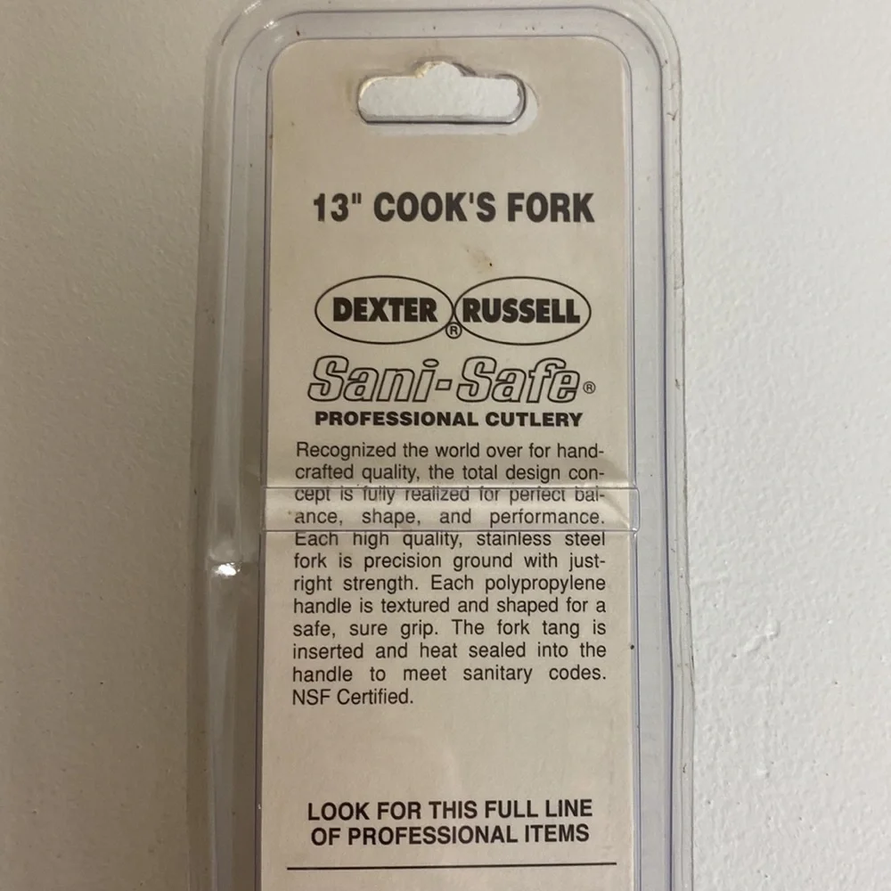 13” COOK’S FORK in Original Packaging Stainless Steel Professional Cutlery